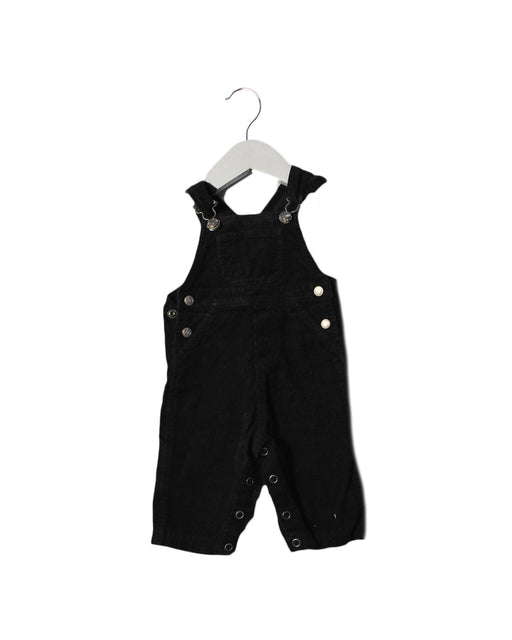 A Black Long Overalls from Petit Bateau in size 0-3M for boy. (Front View)