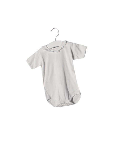 A White Bodysuits from Babidu in size 12-18M for girl. (Front View)