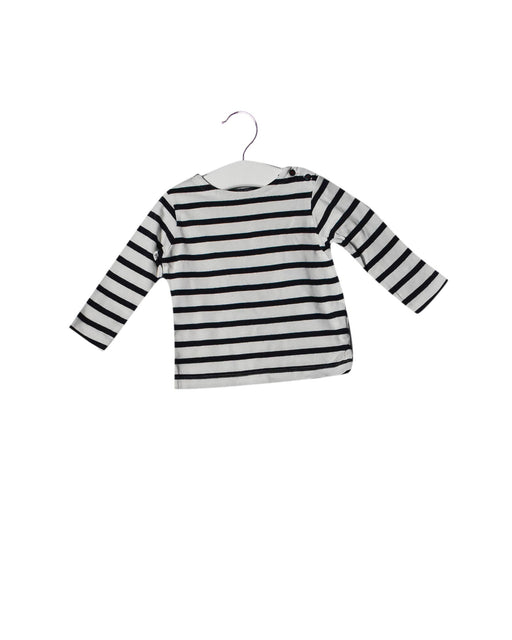 A White Long Sleeve Tops from Bout'Chou in size 6-12M for boy. (Front View)