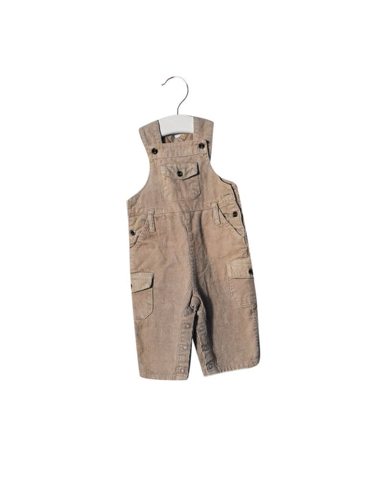A Beige Long Overalls from Cyrillus in size 3-6M for neutral. (Front View)