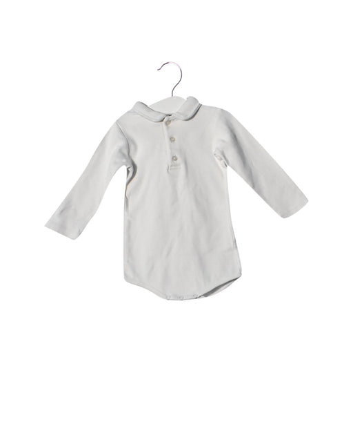 A White Long Sleeve Bodysuits from Acanthe in size 2T for boy. (Front View)