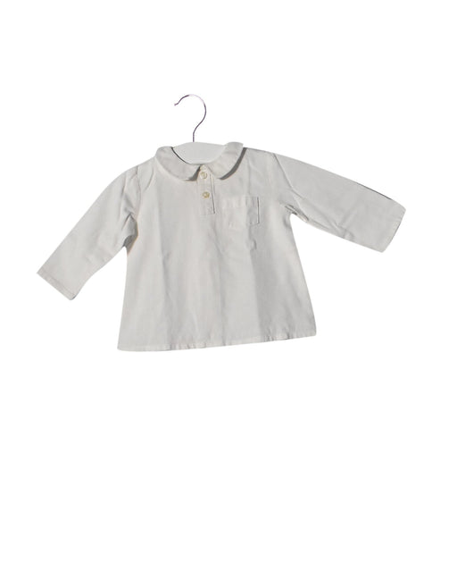 A White Long Sleeve Tops from Frangin Frangine in size 12-18M for girl. (Front View)