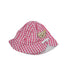 A Pink Sun Hats from Steiff in size Newborn for girl. (Front View)