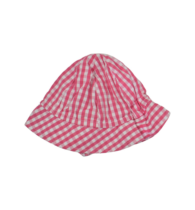 A Pink Sun Hats from Steiff in size Newborn for girl. (Back View)