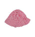 A Pink Sun Hats from Steiff in size Newborn for girl. (Back View)