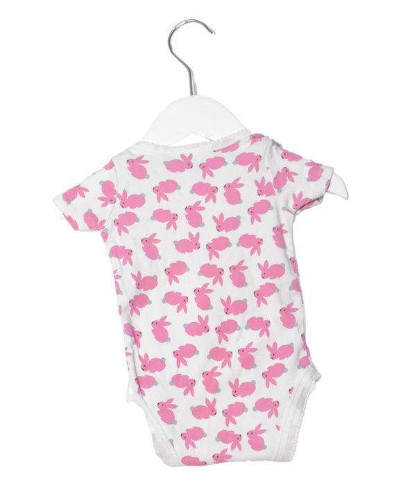 A White Short Sleeve Bodysuits from Boden in size 3-6M for girl. (Back View)