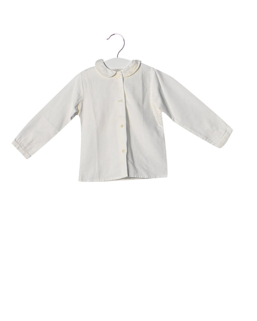 A White Long Sleeve Tops from Acanthe in size 2T for girl. (Front View)