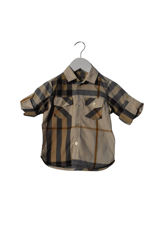 A Beige Shirts from Burberry in size 6-12M for boy. (Front View)
