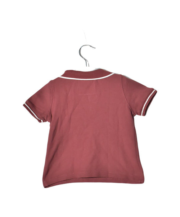 A Burgundy Short Sleeve Polos from Gingersnaps in size 2T for boy. (Back View)