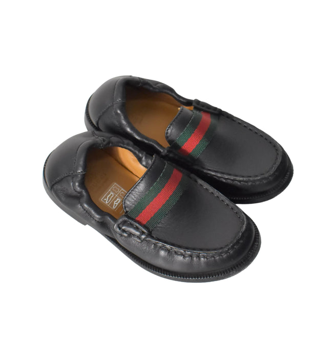 A Black Loafers & Moccasins from Gucci in size 3T for boy. (Back View)