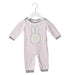 A Grey Long Sleeve Jumpsuits from Egg by Susan Lazar in size 3-6M for girl. (Front View)