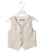 A Beige Vests from La Stupenderia in size 4T for boy. (Front View)