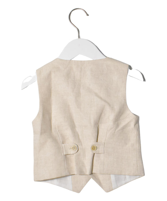 A Beige Vests from La Stupenderia in size 4T for boy. (Back View)