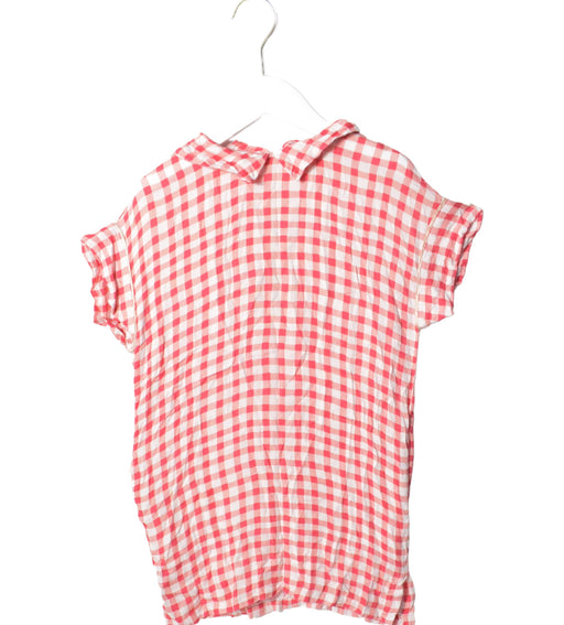 A Red Short Sleeve Dresses from Bellerose in size 6T for girl. (Front View)