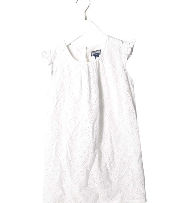 A White Short Sleeve Dresses from Vilebrequin in size 8Y for girl. (Front View)
