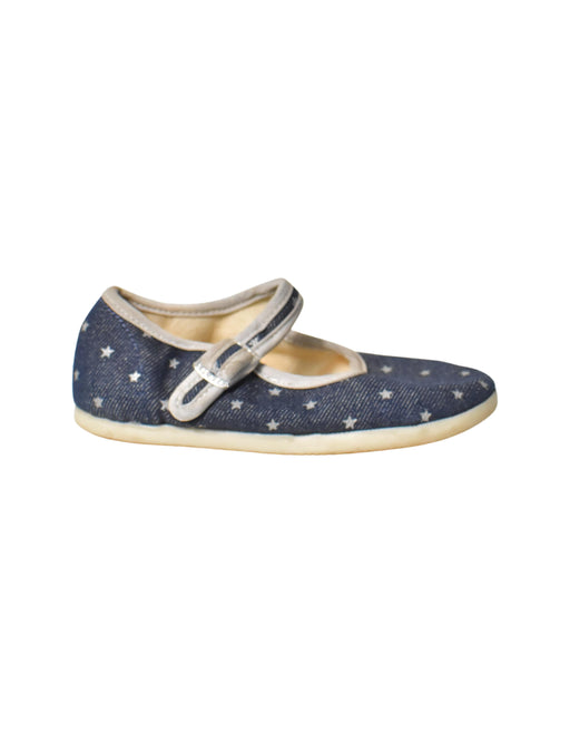 A Navy Flats from Bonton in size 4T for girl. (Front View)