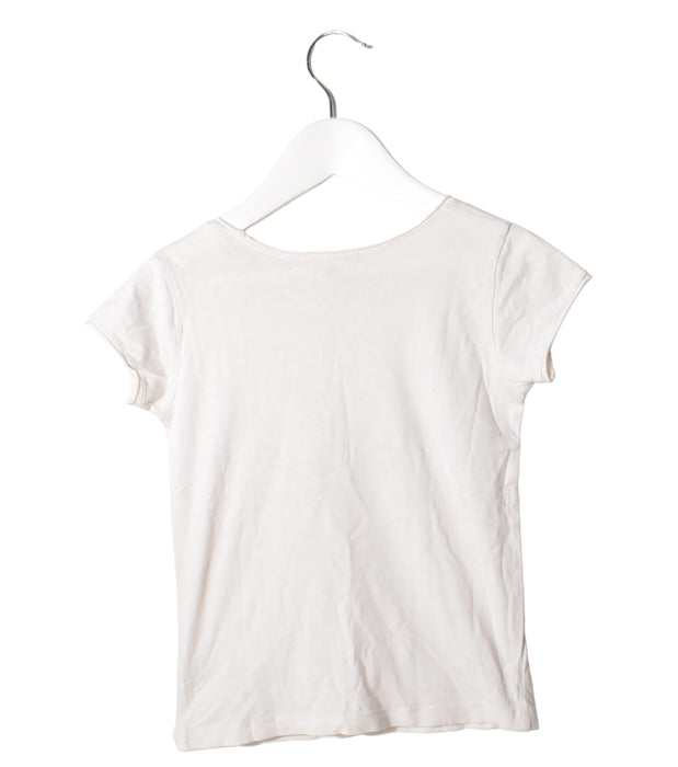 A White Short Sleeve T Shirts from Bonpoint in size 6T for girl. (Back View)