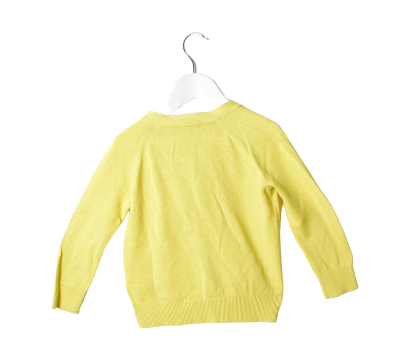 A Yellow Cardigans from Bonpoint in size 4T for girl. (Back View)