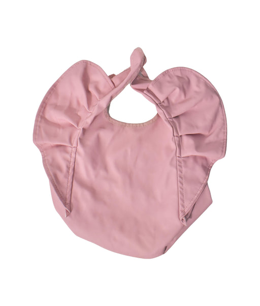 A Pink Bibs from Snuggle Hunny Kids in size O/S for neutral. (Front View)