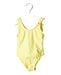 A Yellow Swimsuits from Christian Dior in size 3T for girl. (Front View)