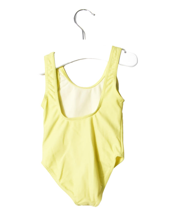 A Yellow Swimsuits from Christian Dior in size 3T for girl. (Back View)