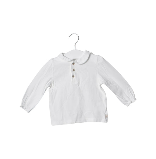 A White Long Sleeve Tops from Cadet Rousselle in size 6-12M for girl. (Front View)