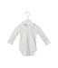 A White Long Sleeve Bodysuits from Boden in size 6-12M for girl. (Front View)
