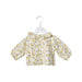 A Beige Long Sleeve Tops from Velveteen in size 3-6M for girl. (Front View)