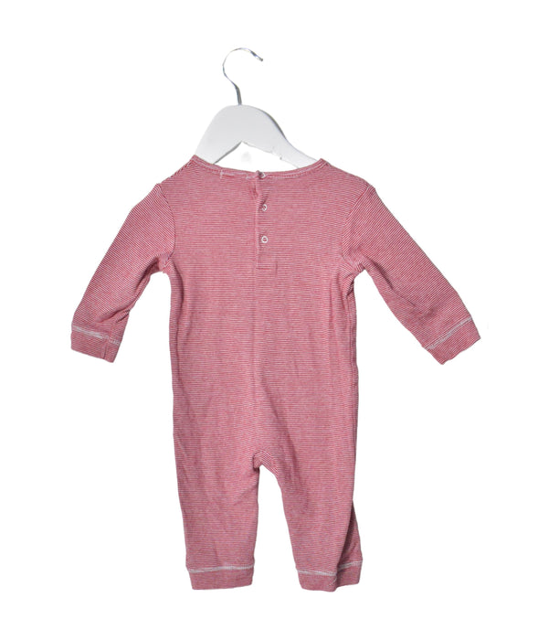 A Red Long Sleeve Jumpsuits from Bout'Chou in size 6-12M for neutral. (Back View)