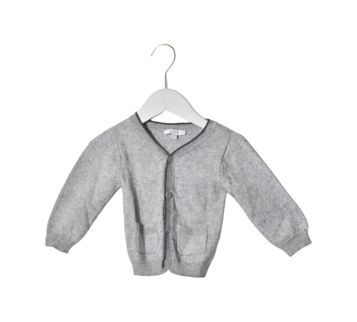 A Grey Cardigans from Jacadi in size 12-18M for neutral. (Front View)