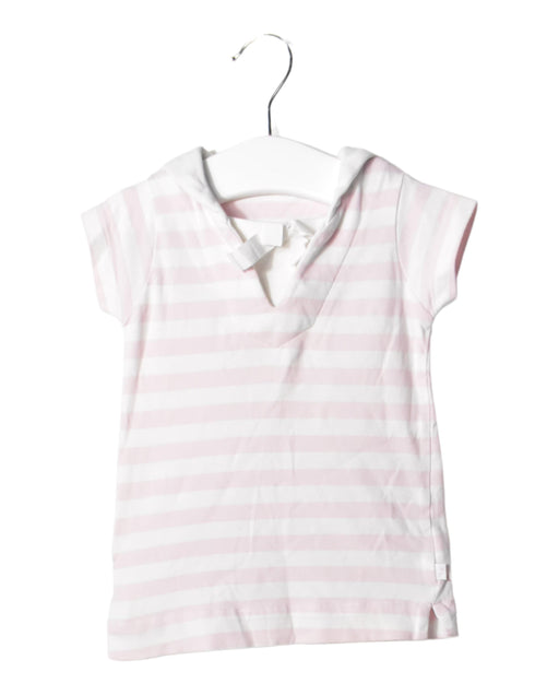 A Pink Short Sleeve Tops from Jacadi in size 3-6M for girl. (Front View)