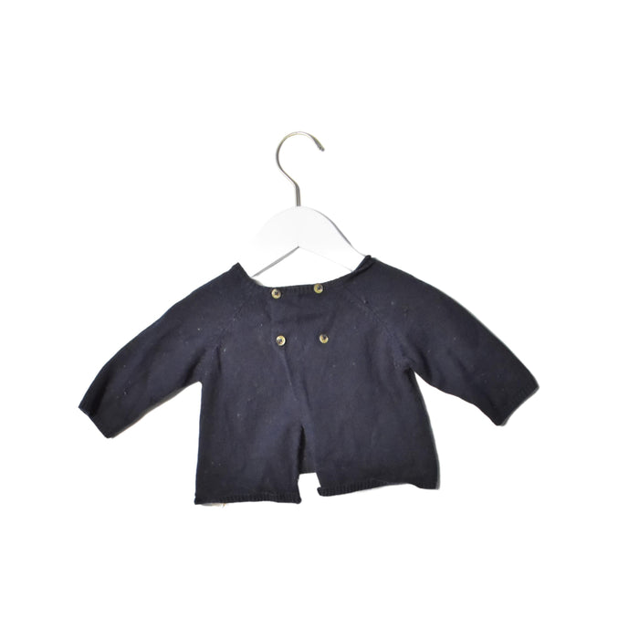 A Navy Crewneck Sweatshirts from Bout'Chou in size 6-12M for neutral. (Back View)