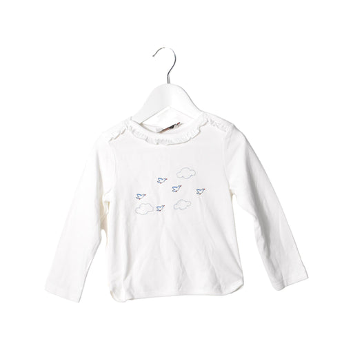 A White Long Sleeve Tops from Cyrillus in size 3T for girl. (Front View)
