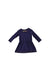 A Purple Long Sleeve Dresses from La Compagnie des Petits in size 3T for girl. (Front View)