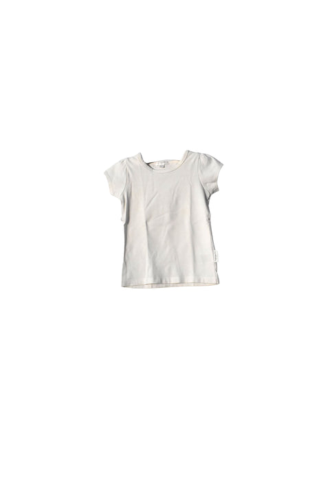 A White Short Sleeve Tops from Purebaby in size 18-24M for girl. (Front View)