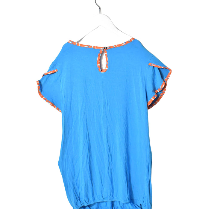 A Blue Short Sleeve Tops from Spring in size M for maternity. (Back View)