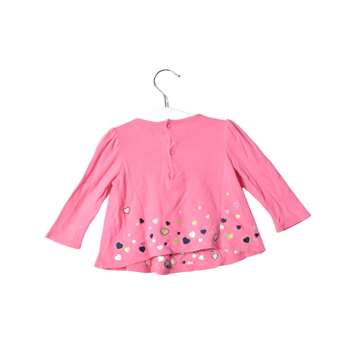 A Pink Long Sleeve Dresses from Hartstrings in size 3-6M for girl. (Back View)