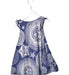 A Blue Sleeveless Dresses from Junior Gaultier in size 4T for girl. (Back View)
