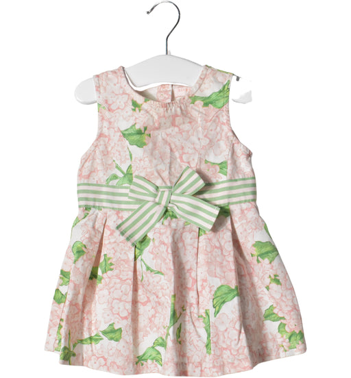 A Pink Sleeveless Dresses from Gingersnaps in size 3-6M for girl. (Front View)