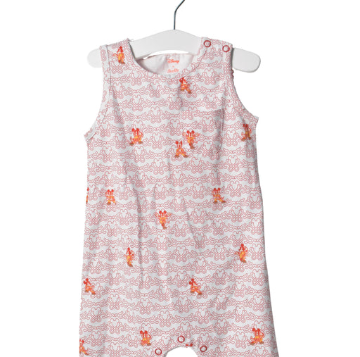 A White Sleeveless Rompers from Disney X Elly in size 12-18M for girl. (Front View)