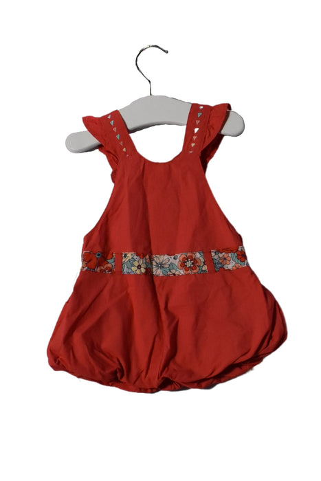 A Pink Sleeveless Dresses from DPAM in size 0-3M for girl. (Back View)