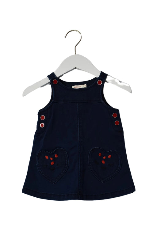 A Navy Sleeveless Dresses from Catimini in size 3-6M for girl. (Front View)