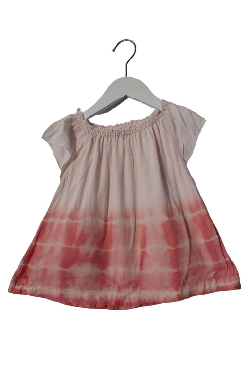 A Pink Short Sleeve Dresses from Chateau de Sable in size 12-18M for girl. (Front View)