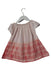 A Pink Short Sleeve Dresses from Chateau de Sable in size 12-18M for girl. (Back View)