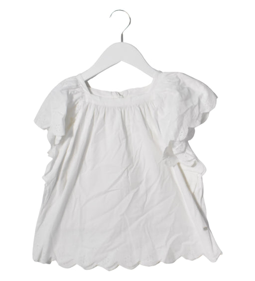 A White Short Sleeve Tops from Tartine et Chocolat in size 8Y for girl. (Front View)