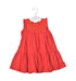A Red Sleeveless Dresses from Chateau de Sable in size 12-18M for girl. (Front View)