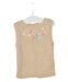 A Gold Sleeveless Tops from Gingersnaps in size 2T for girl. (Front View)