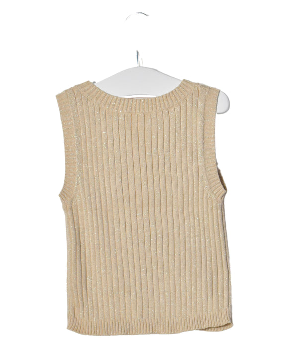 A Gold Sleeveless Tops from Gingersnaps in size 2T for girl. (Back View)