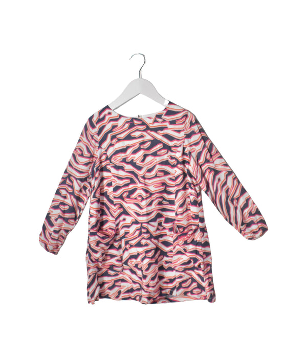 A Pink Long Sleeve Dresses from Kenzo in size 4T for girl. (Front View)