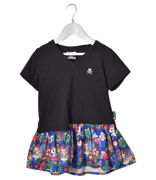 A Multicolour Short Sleeve Dresses from Tokidoki in size 6T for girl. (Front View)
